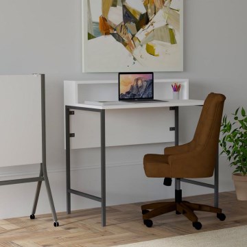 Mesa de trabalho USO 90,8x90 cm branco/preto