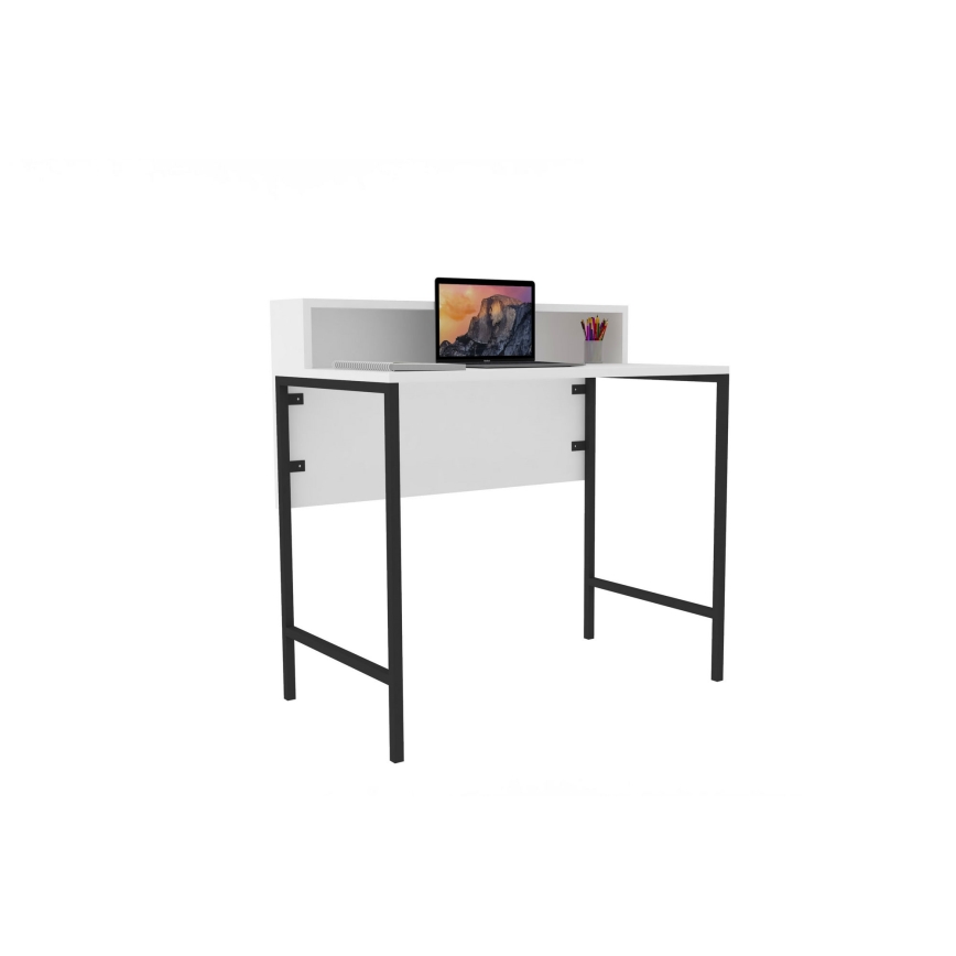 Mesa de trabalho USO 90,8x90 cm branco/preto