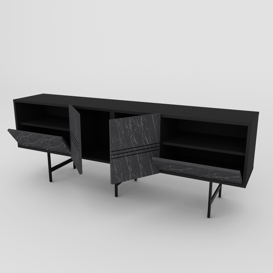 Mesa de TV DERIN 65x180 cm preto