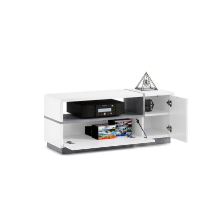 Mesa de TV FRED branco/cinzento