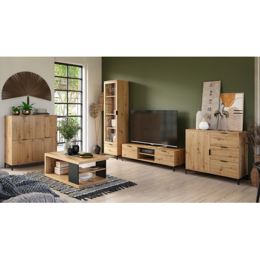 Mesa de TV LORA carvalho artisan