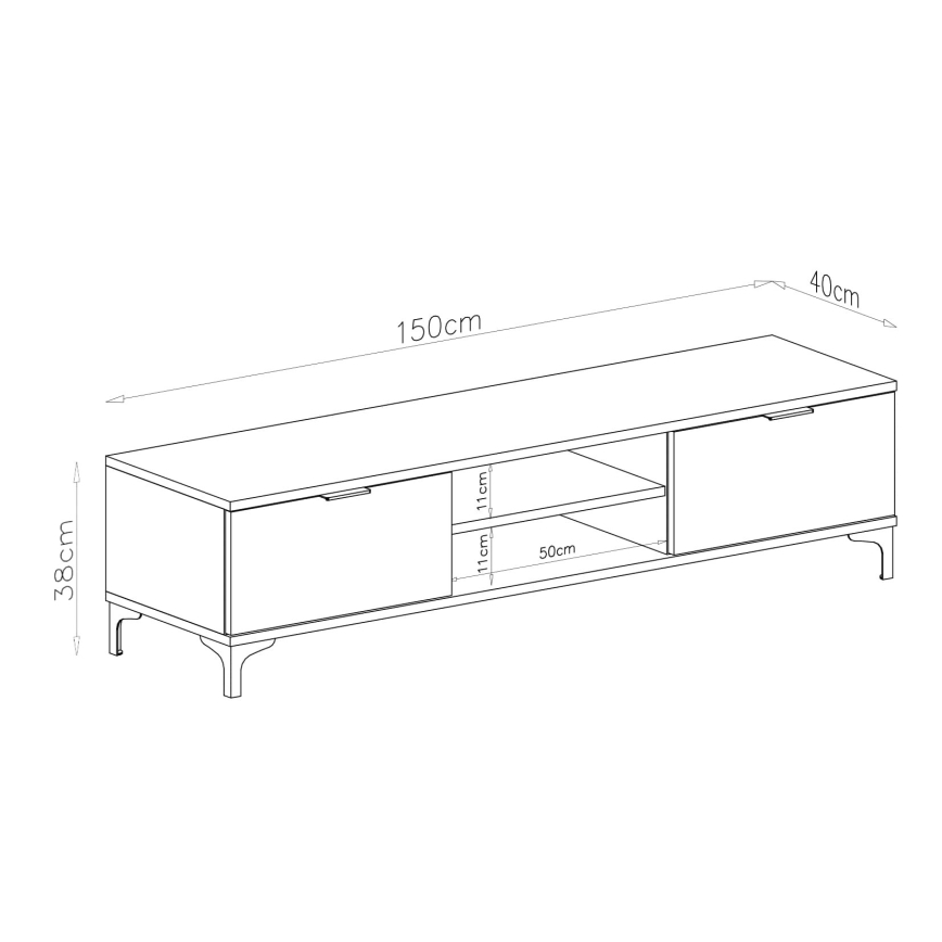 Mesa de TV LORA carvalho artisan