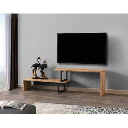 Mesa de TV OVIT 44x153 cm castanho/preto