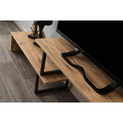 Mesa de TV OVIT 44x153 cm castanho/preto