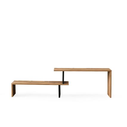 Mesa de TV OVIT 44x153 cm castanho/preto