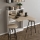 Mesa dobrável BRACKED 96x70 cm branco/marrom
