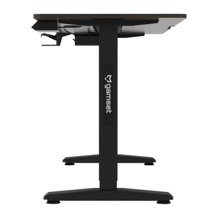 Mesa de jogo ajustável em altura CONTROL 140x60 cm castanho/preto