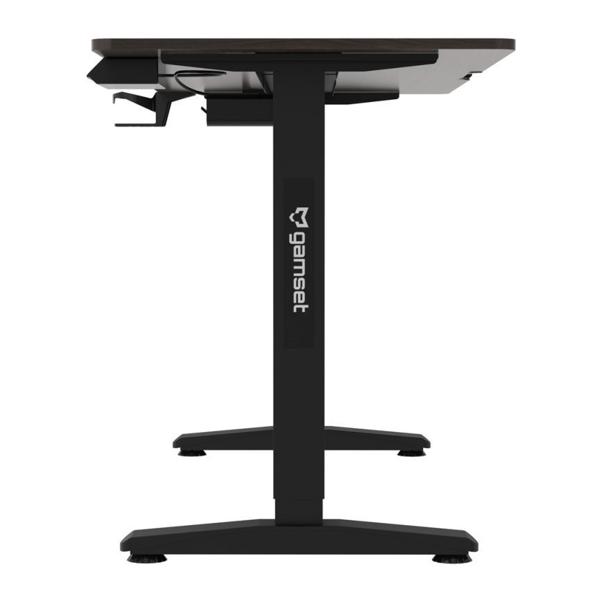 Mesa de jogo ajustável em altura CONTROL 140x60 cm castanho/preto