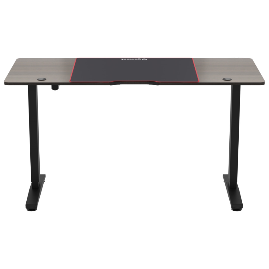 Mesa de jogo ajustável em altura CONTROL 140x60 cm castanho/preto