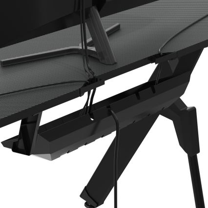Mesa gaming FALCON com LED RGB retroiluminação 116x60 cm preto