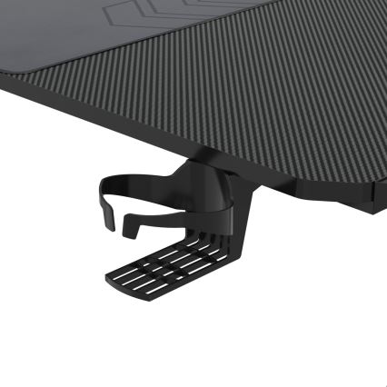 Mesa gaming FALCON com LED RGB retroiluminação 156x60 cm preto