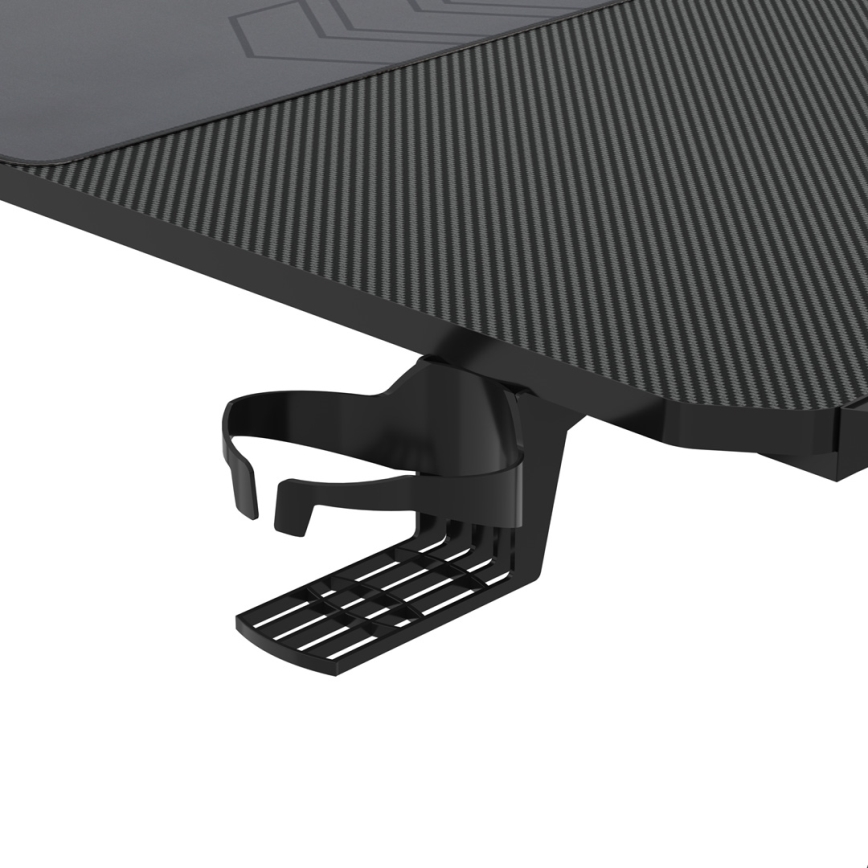 Mesa gaming FALCON com LED RGB retroiluminação 156x60 cm preto