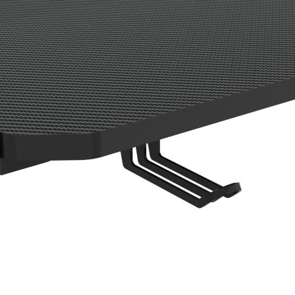Mesa gaming SNAKE com LED RGB retroiluminação 100x60 cm preto