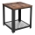 Mesa lateral ELDUR castanha/preta