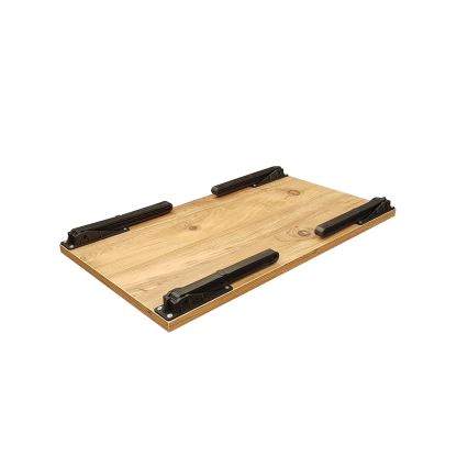 Mesa para cama GUSTO 24,5x60 cm bege/preta