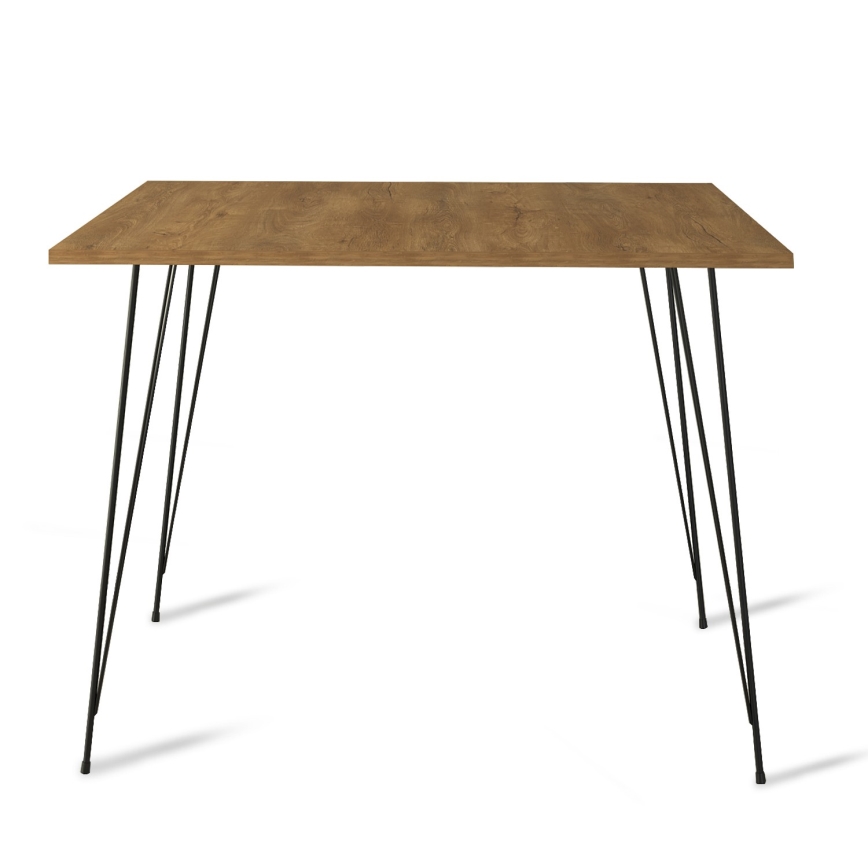 Mesa para refeição SANDALF 75x90 cm castanho/preto