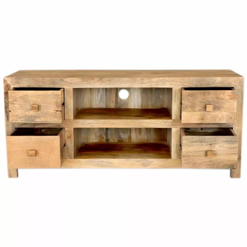 Mesa para TV HINA 60x140 cm madeira maciça/mangueira