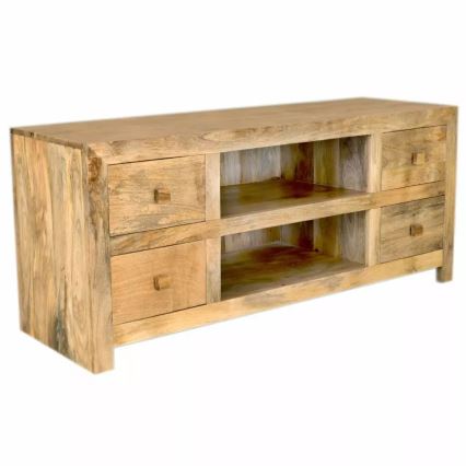 Mesa para TV HINA 60x140 cm madeira maciça/mangueira