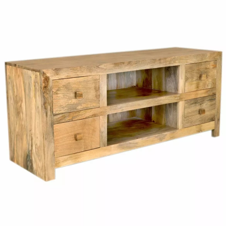 Mesa para TV HINA 60x140 cm madeira maciça/mangueira