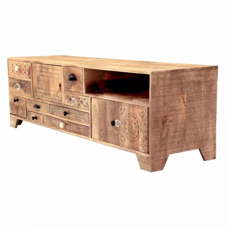 Mesa para TV MANU 160x50 cm madeira maciça/mangueira