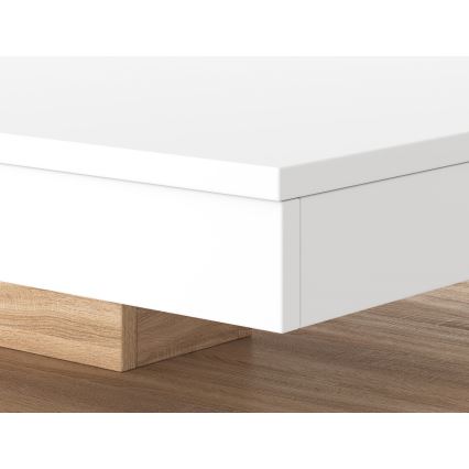 Mesa TIMO branca/carvalho sonoma