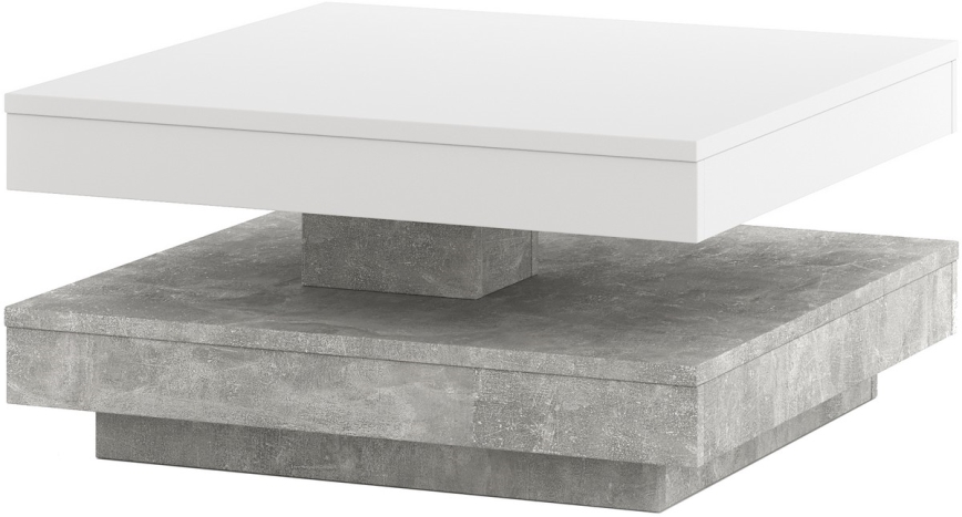 Mesa TIMO branca/cinzenta betão