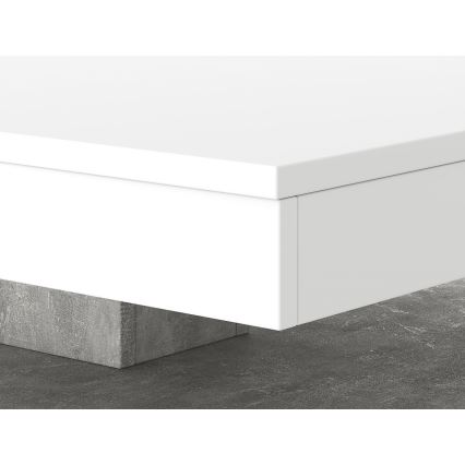 Mesa TIMO branca/cinzenta betão