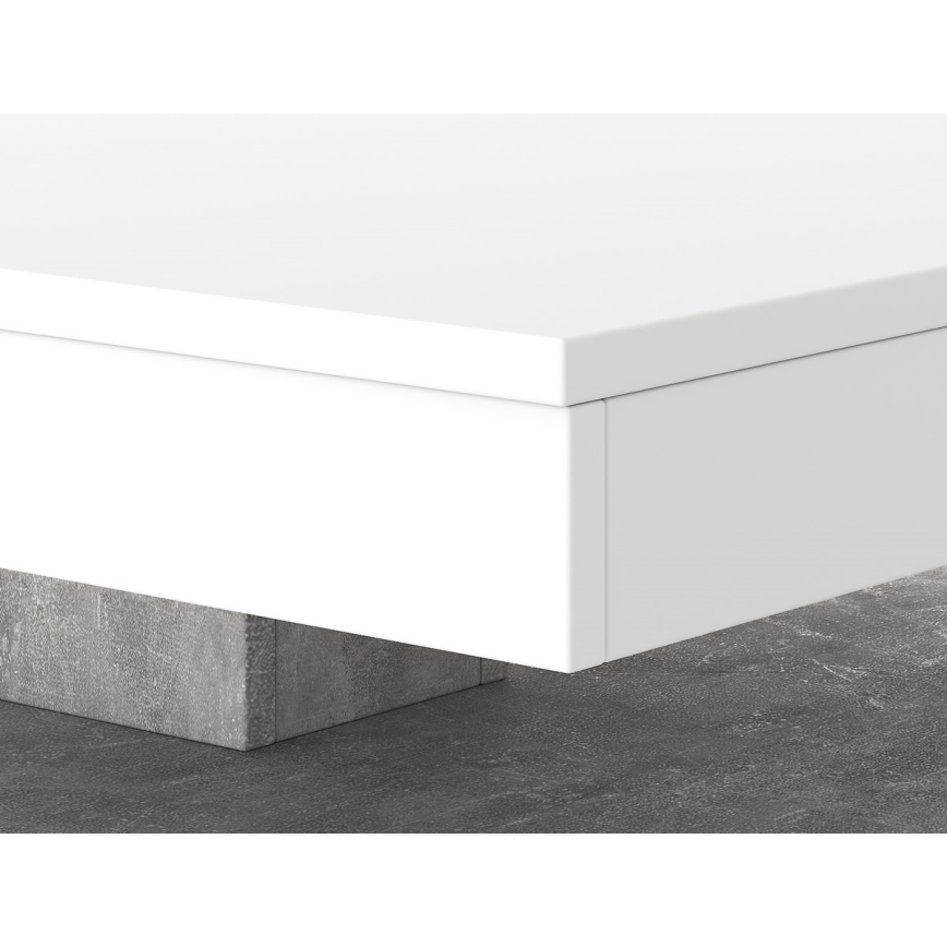 Mesa TIMO branca/cinzenta betão