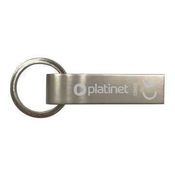 Metal à prova de água Flash Disk USB 128GB cromado mate