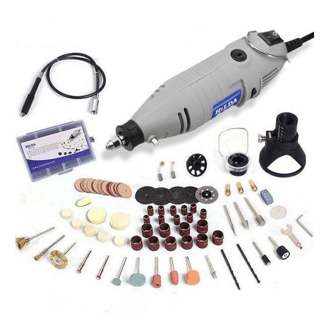 Mini-broca com acessórios 150W/230V