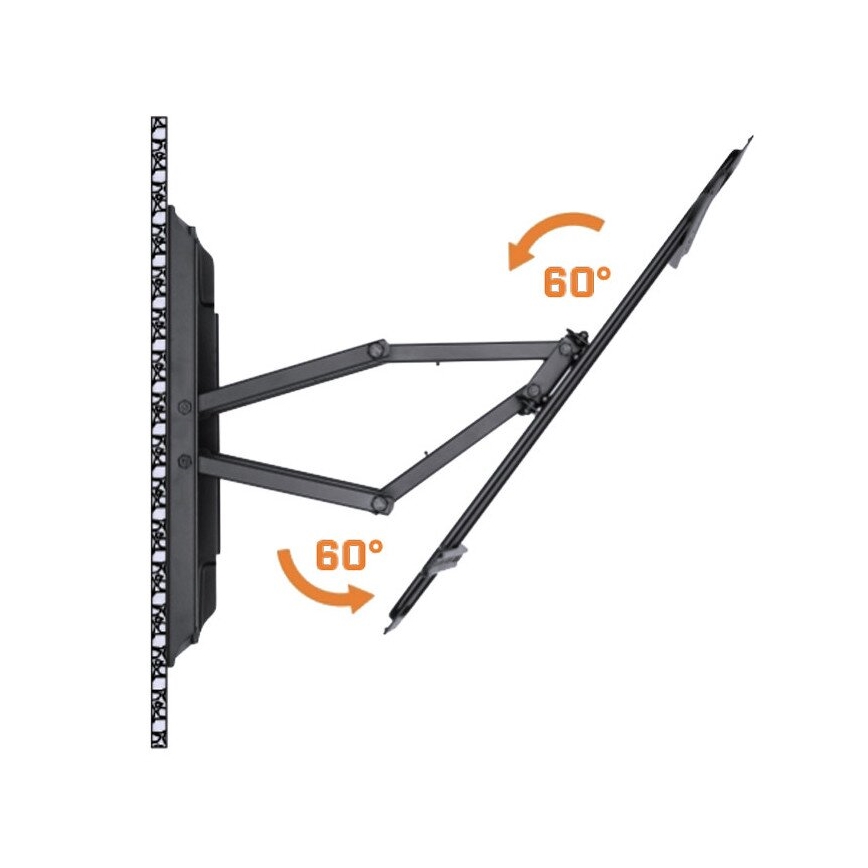 MK FLORIA MKF-17DP641 - Suporte de parede para TV com articulação 80" preto