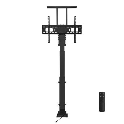 MK FLORIA MKF-19DM648 - Suporte de chão para TV 37-65 preto SCHUKO + comando