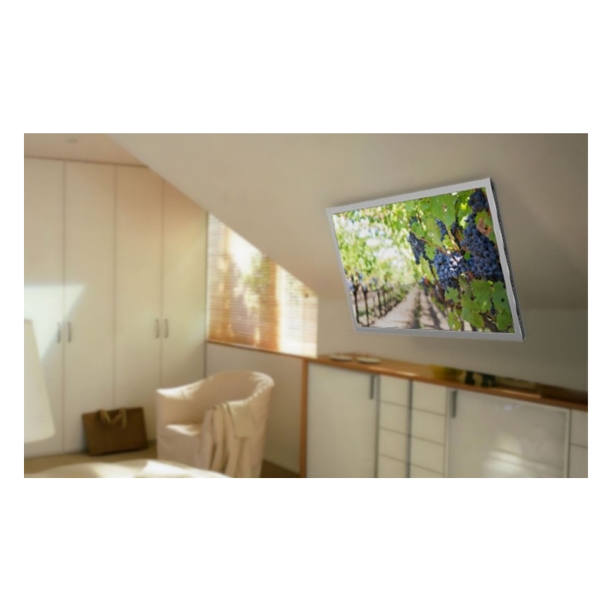 MK FLORIA MKF-20DM444 - Suporte de teto inteligente para TV 55" preto Wi-Fi TUYA + comando