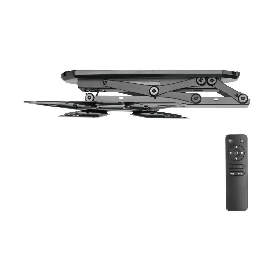 MK FLORIA MKF-20DM444 - Suporte de teto inteligente para TV 55" preto Wi-Fi TUYA + comando