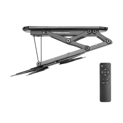 MK FLORIA MKF-20DM444 - Suporte de teto inteligente para TV 55" preto Wi-Fi TUYA + comando