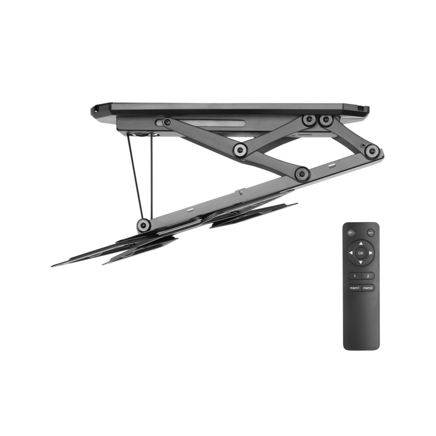 MK FLORIA MKF-20DM444 - Suporte de teto inteligente para TV 55" preto Wi-Fi TUYA + comando