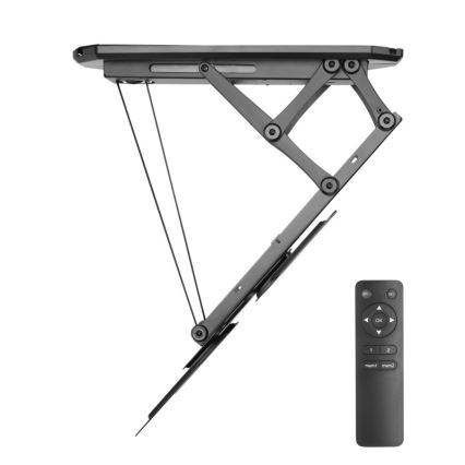 MK FLORIA MKF-20DM444 - Suporte de teto inteligente para TV 55" preto Wi-Fi TUYA + comando