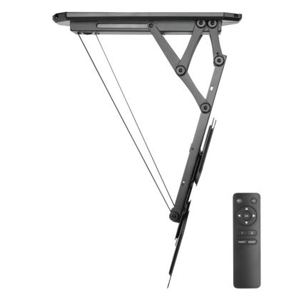 MK FLORIA MKF-20DM444 - Suporte de teto inteligente para TV 55" preto Wi-Fi TUYA + comando