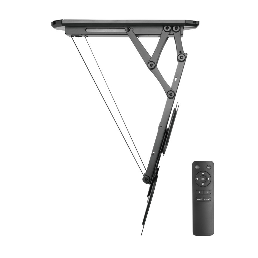 MK FLORIA MKF-20DM444 - Suporte de teto inteligente para TV 55" preto Wi-Fi TUYA + comando