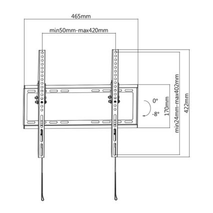 MK FLORIA MKF-20DN447 - Suporte de parede articulado para TV de 65 preto