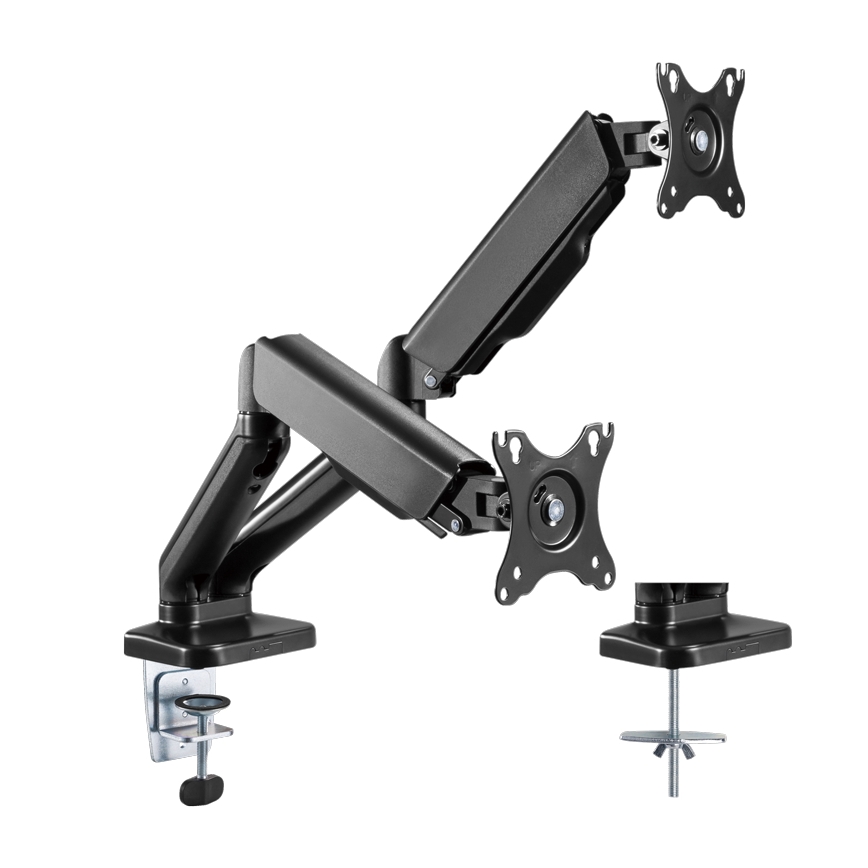 MK FLORIA MKF-21DP113S2 - Suporte ajustável para dois monitores 32 preto