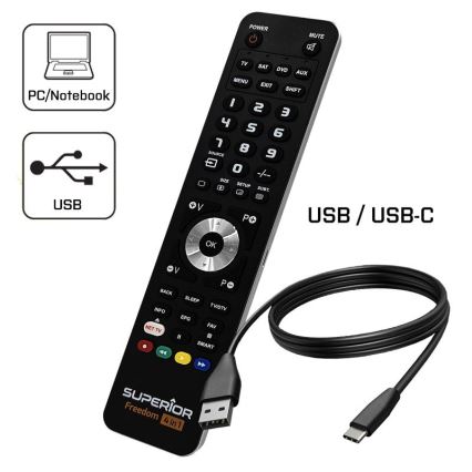 MK FLORIA Superior FREEDOM 4em1 USB - Comando 4em1 USB 2xAAA