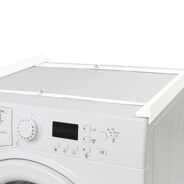 MK FLORIA Superior Tower Slim - Kit de empilhamento para máquina de lavar e secadora 66 cm branco