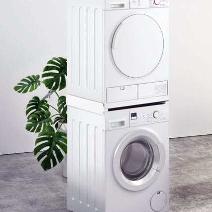 MK FLORIA Superior Tower Slim - Kit de empilhamento para máquina de lavar e secadora 66 cm branco