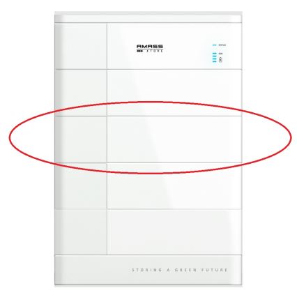 Módulo de bateria AMASSTORE GTX3000HV 2,56 kWh