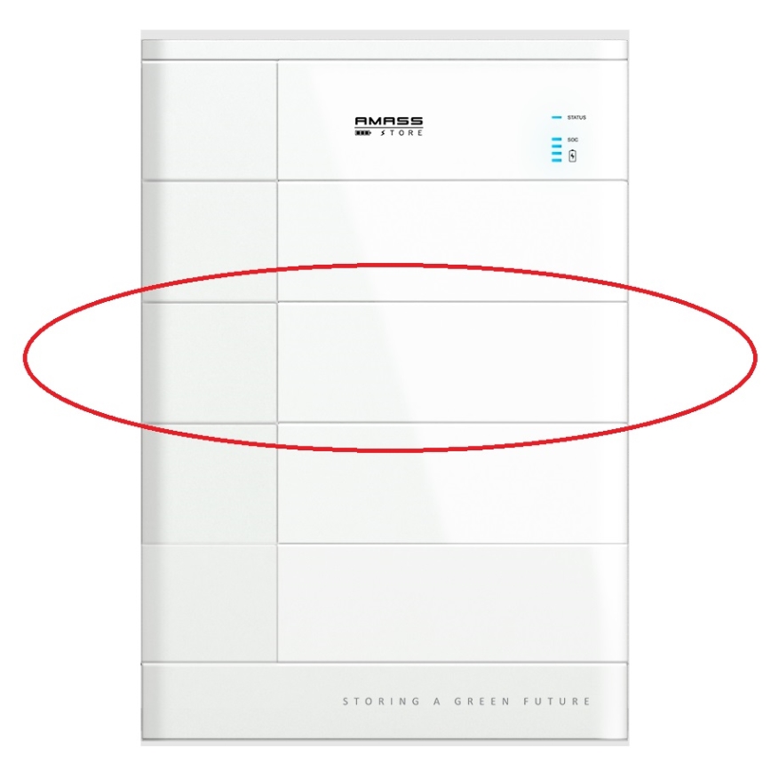 Módulo de bateria AMASSTORE GTX3000HV 2,56 kWh