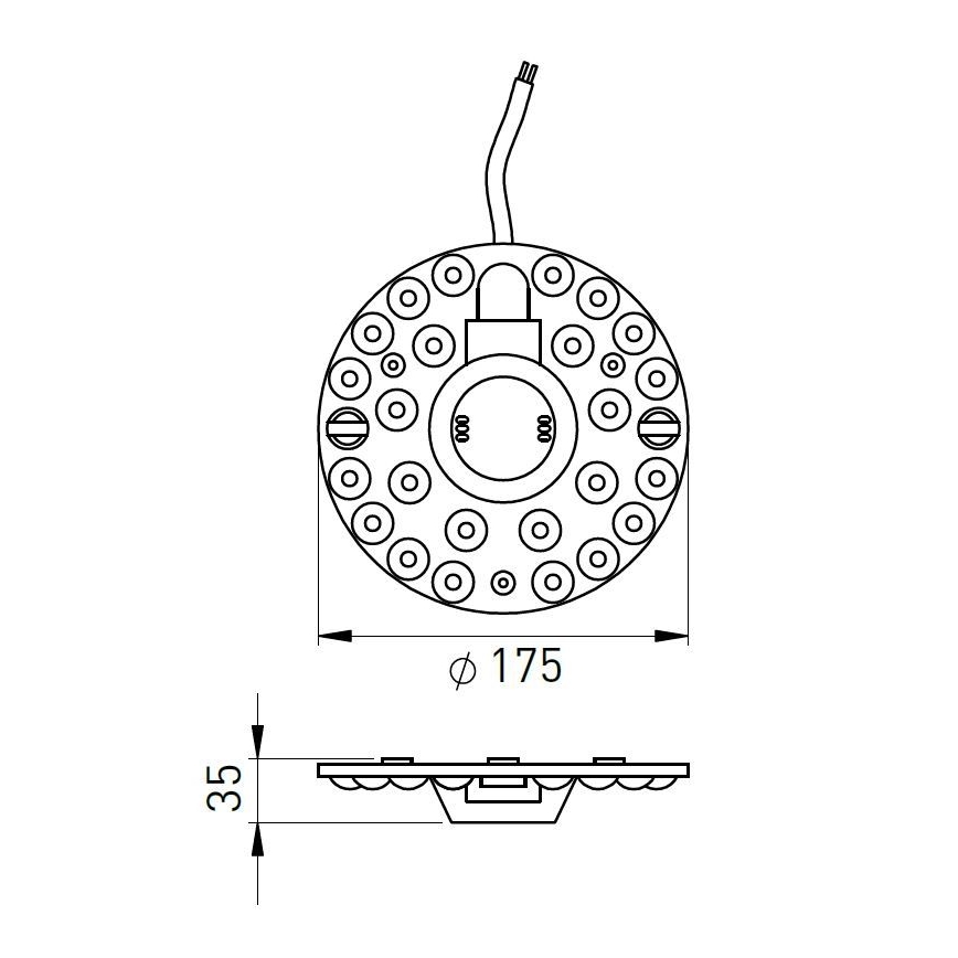 Módulo magnético LED/24W/230V diâmetro 17,5 cm 2700/3000/4000/5000/6500K