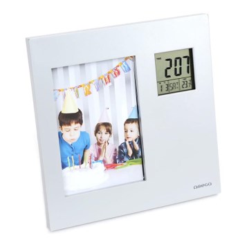 Moldura para Fotos com Relógio Digital e Termómetro 2×AAA
