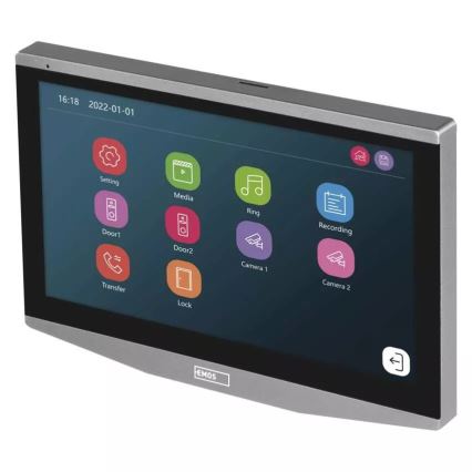Monitor adicional para video porteiro GoSmart 12V Wi-Fi Tuya