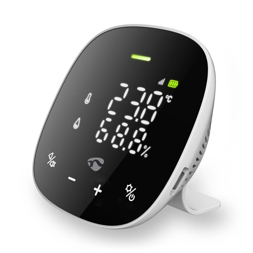 Monitor inteligente para a qualidade do ar com ecrã LED SmartLife Wi-Fi